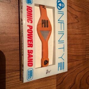Infinity Pro Ionic Power Band in Orange new in box tourmaline crystal less pain